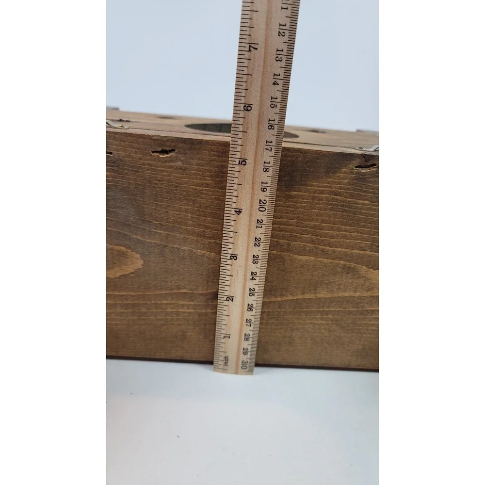 Wood Wall Mounted Shelf with Heart Cutout, Peg Hooks, Country Style 12x3.5x6